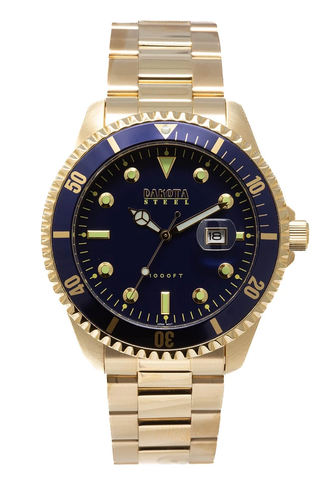 Steel 1000ft - 45mm - IPG Stainless Steel Blue Dial