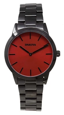 Midsize Sunray - Black Case/Red Dial