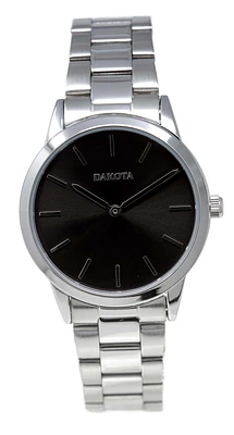 Midsize Sunray - Silver Case/Band Black Dial