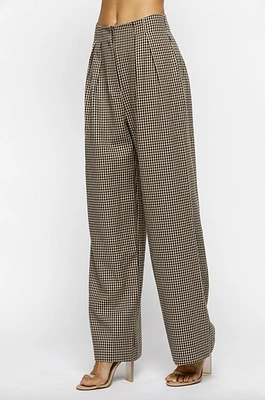 Checkered Pants Beige and Black By Storia ONLY 2 LEFT!