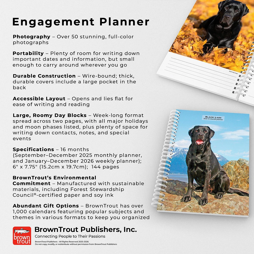 Black Labs 2026 Engagement Calendar - Online Exclusive