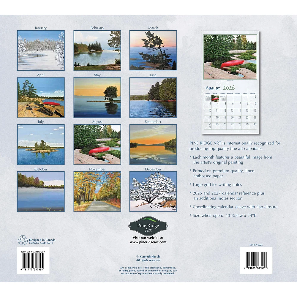 Northern Getaway 2026 Wall Calendar - Online Exclusive