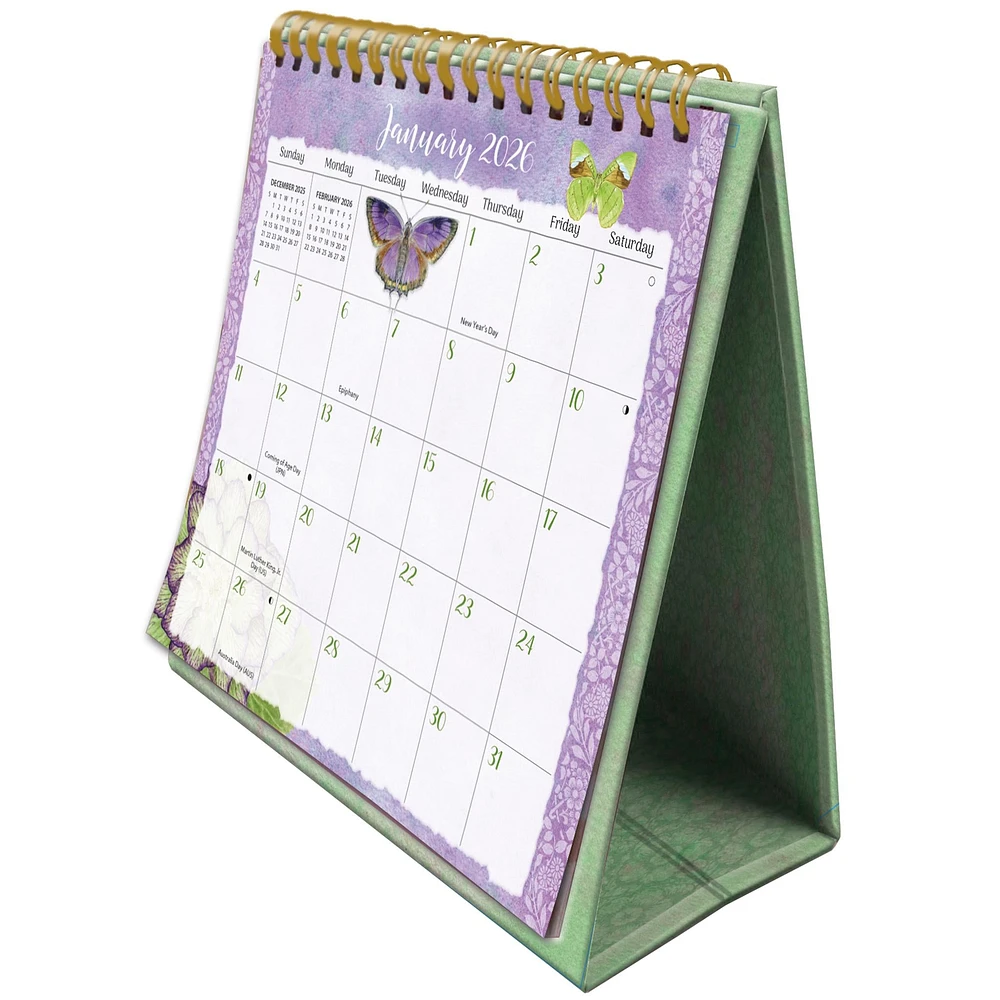 Butterflies 2026 Easel Calendar - Online Exclusive
