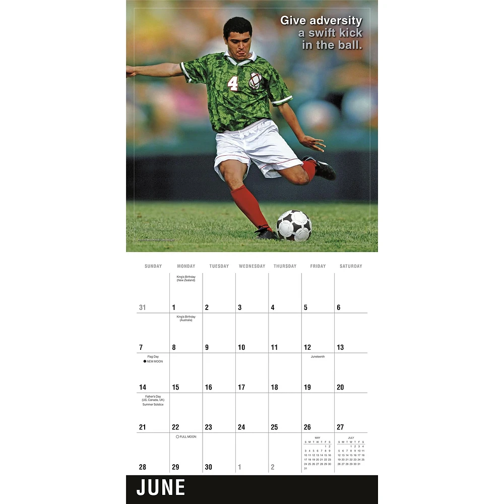 Soccer 2026 Wall Calendar
