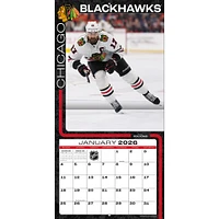 NHL Chicago Blackhawks 2026 Wall Calendar