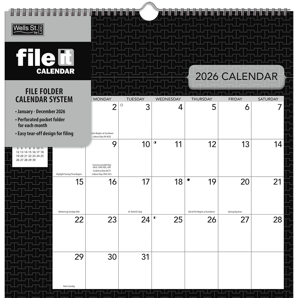 Office File It 2026 Wall Calendar