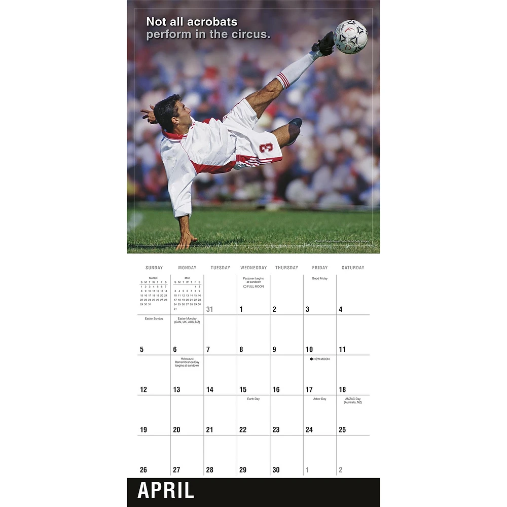 Soccer 2026 Wall Calendar