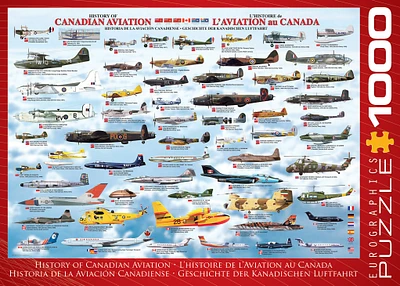 History of Canadian Aviation 1000 Piece Puzzle - Online Exclusive