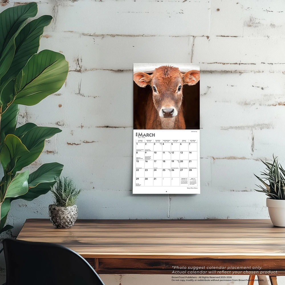 Baby Moo Moos 2026 Mini Calendar - Online Exclusive