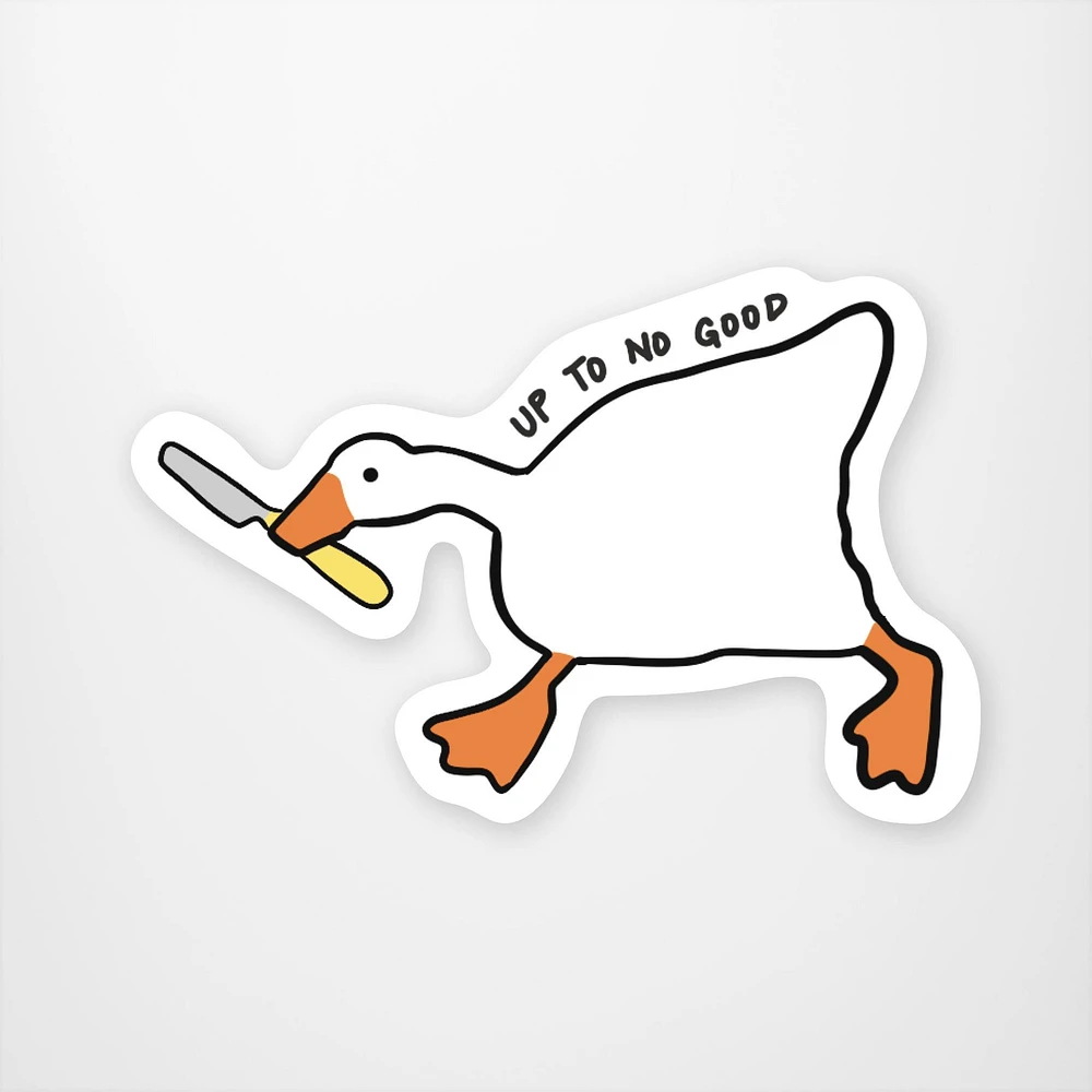 Untitled Goose Game Vinyl Sticker