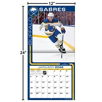 NHL Buffalo Sabres 2026 Wall Calendar