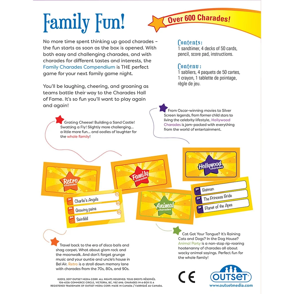 Family Charades Compendium Game