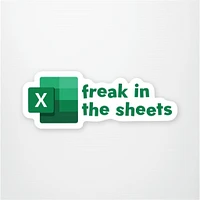 Freak In the Sheets Vinyl Sticker