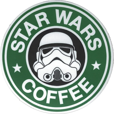 Star Wars Coffee Vinyl Sticker