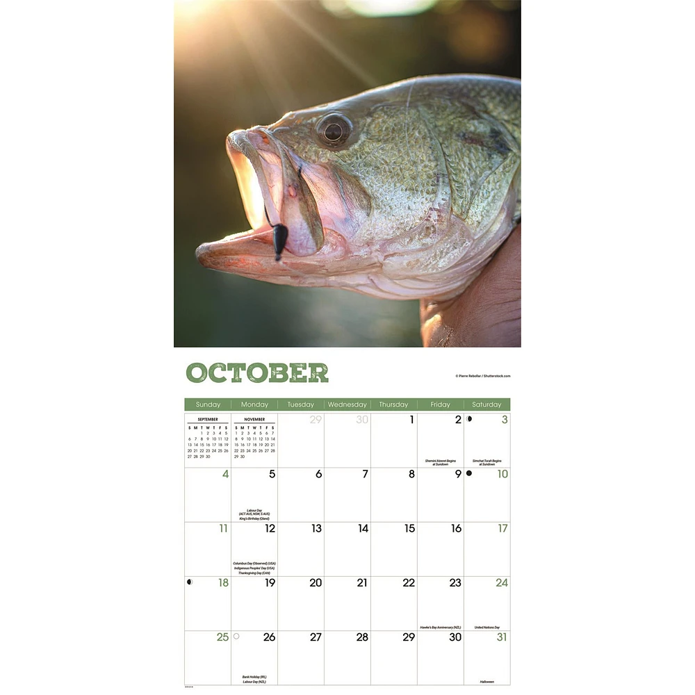 Bass 2026 Wall Calendar