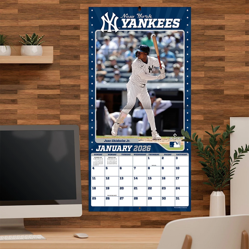 MLB New York Yankees 2026 Wall Calendar