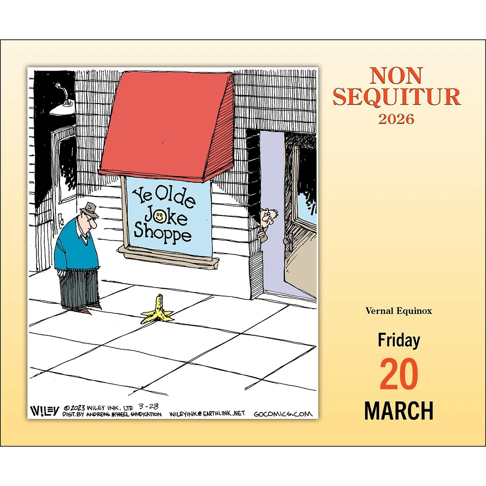 Non Sequitur 2026 Box Calendar