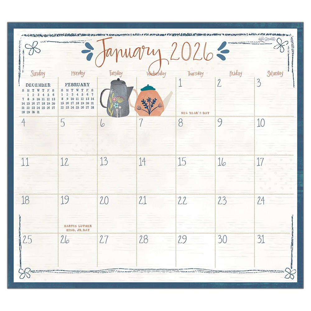 Tea 2026 Mini Magnetic Calendar - Online Exclusive