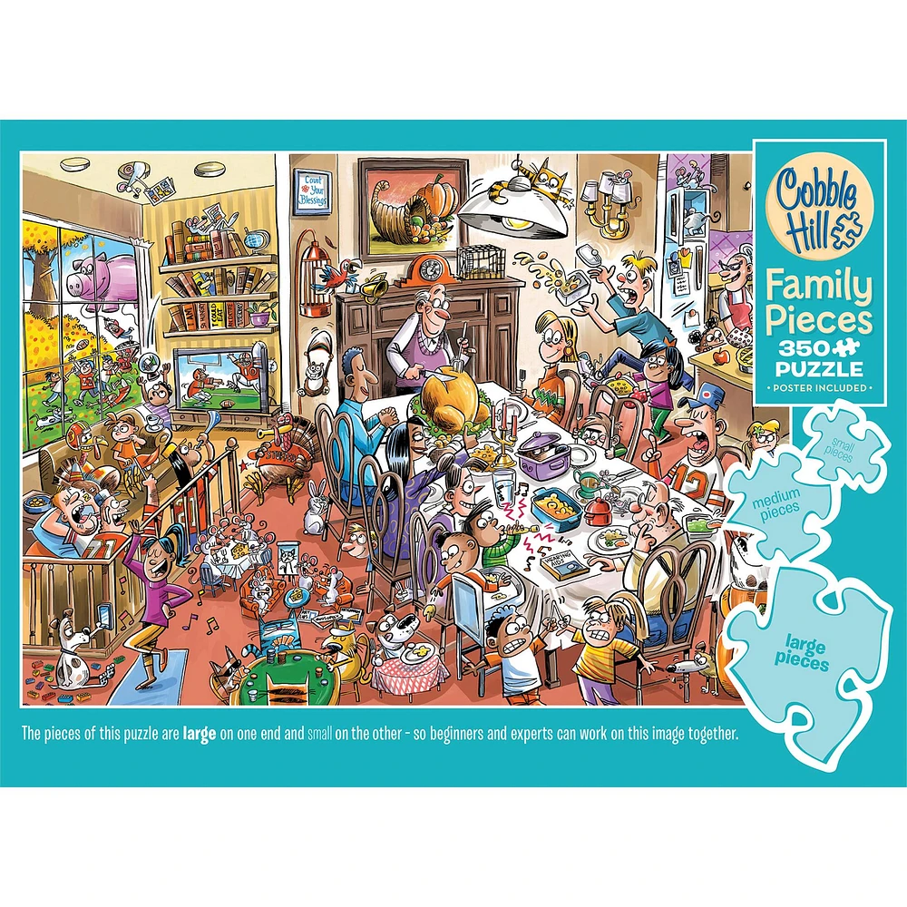 Thanksgiving Togetherness 350 Piece Puzzle Cobble Hill