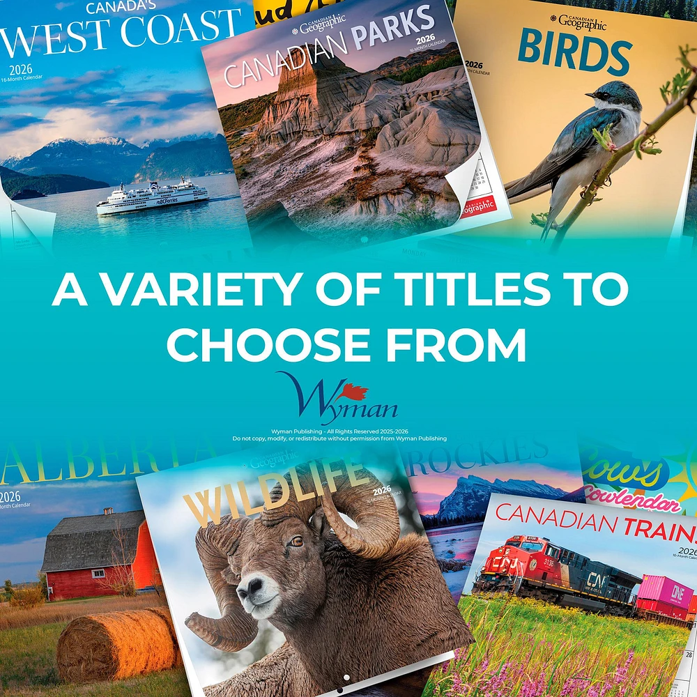 Northern Ontario 2026 Wall Calendar