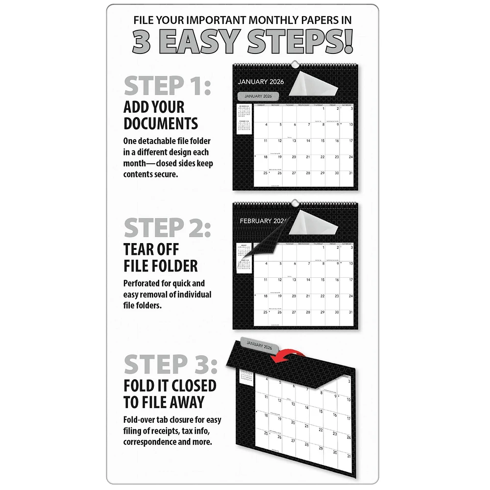 Office File It 2026 Wall Calendar