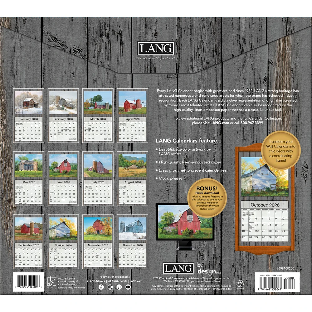 On The Farm 2026 Wall Calendar - Online Exclusive