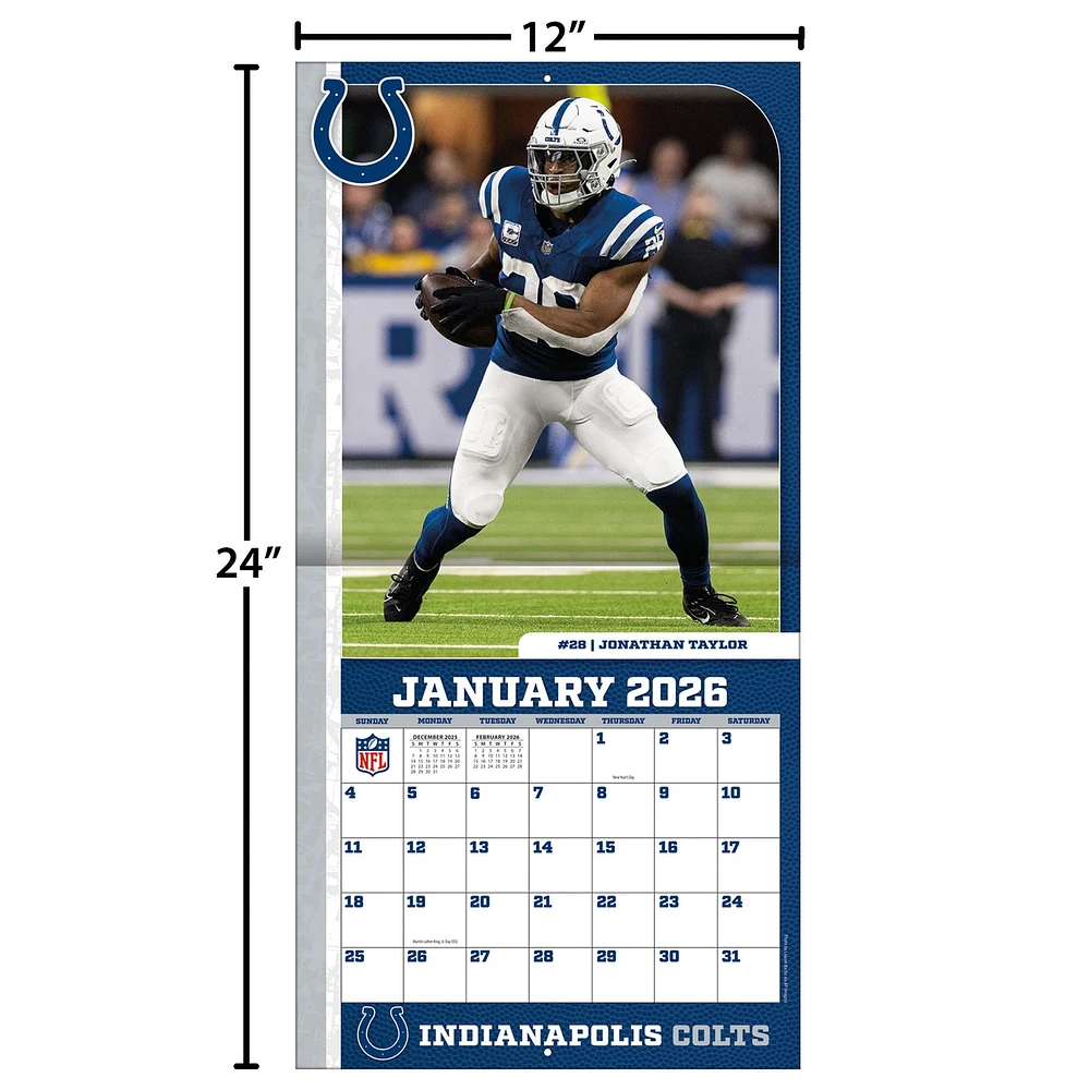 NFL Indianapolis Colts 2026 Wall Calendar - Online Exclusive
