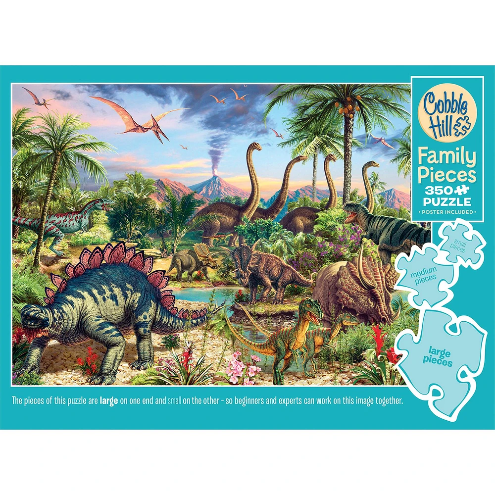 Prehistoric Party 350 Piece Puzzle Cobble Hill