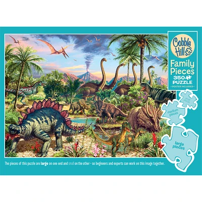 Prehistoric Party 350 Piece Puzzle Cobble Hill