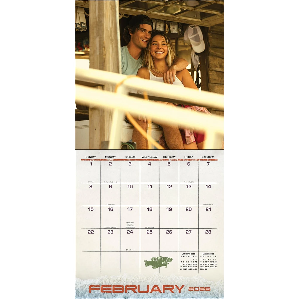 Outer Banks with Poster 2026 Deluxe Wall Calendar