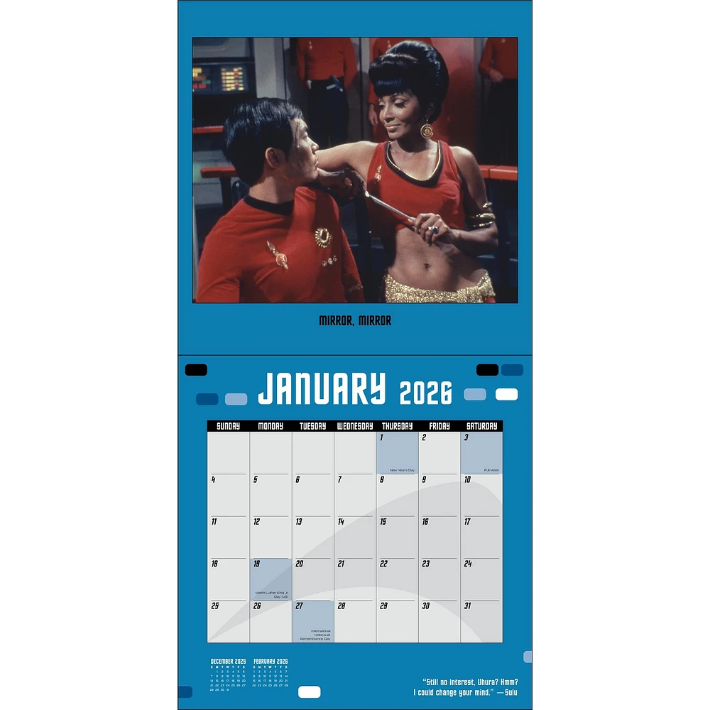 Star Trek Wall  2026 Calendar