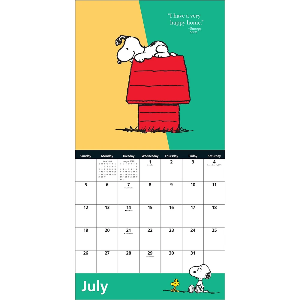 Peanuts® 2026 Wall Calendar