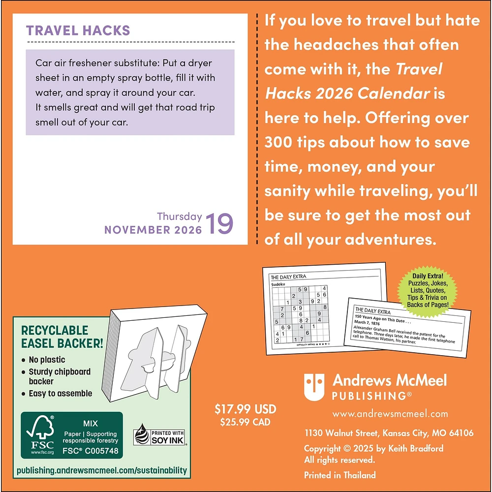 Travel Hacks 2026 Box Calendar - Online Exclusive