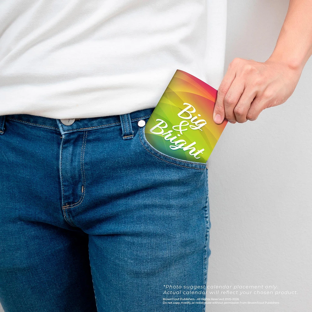 Big And Bright Large Print 2026 2 Yr Pocket Planner Calendar - Online Only