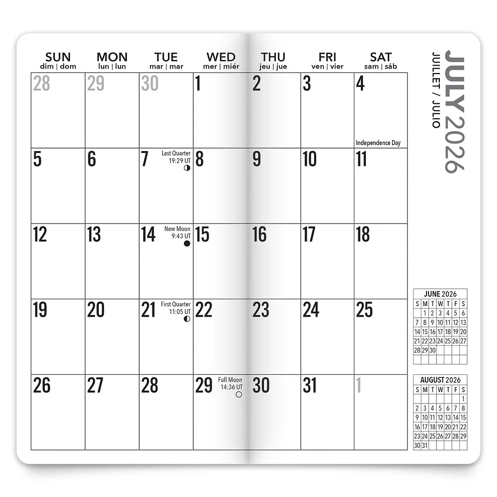 Big And Bright Large Print 2026 2 Yr Pocket Planner Calendar - Online Only