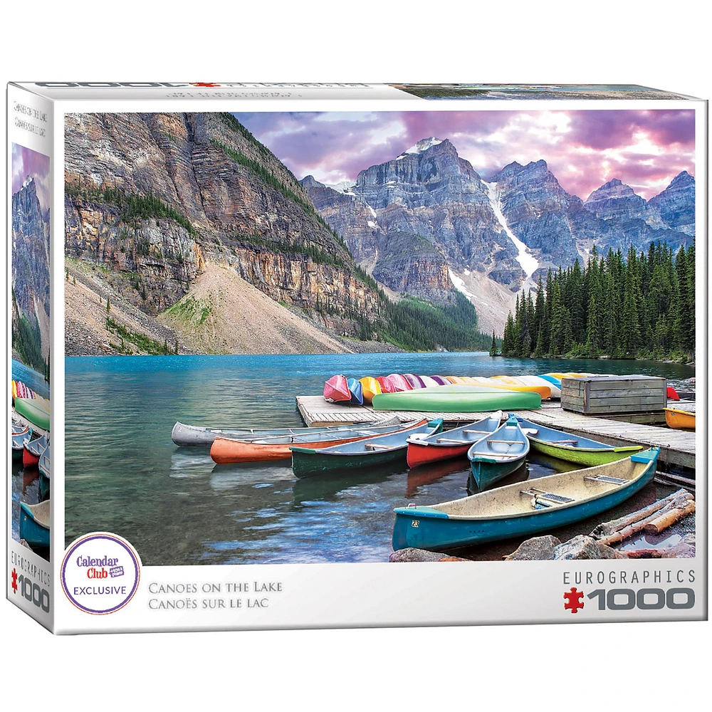 Canoes on the Lake Exclusive 1000 Piece Puzzle