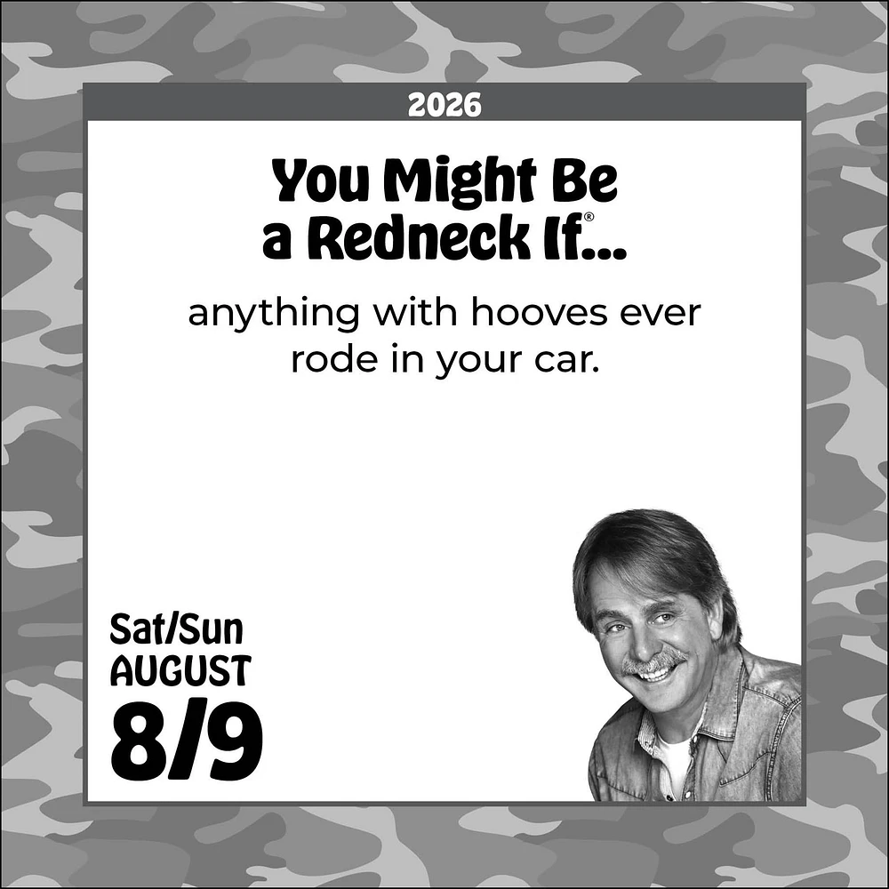 Jeff Foxworthy's You Might Be A Redneck If. . . 2026 Box Calendar