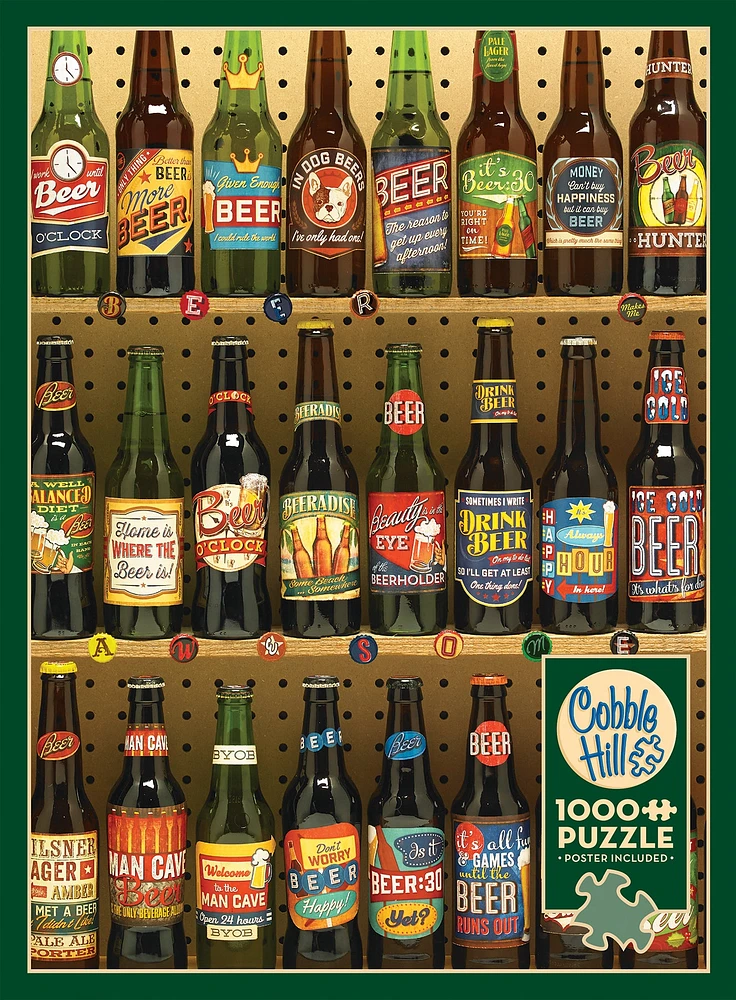 Beer Collection 1000 Piece Puzzle - Online Only