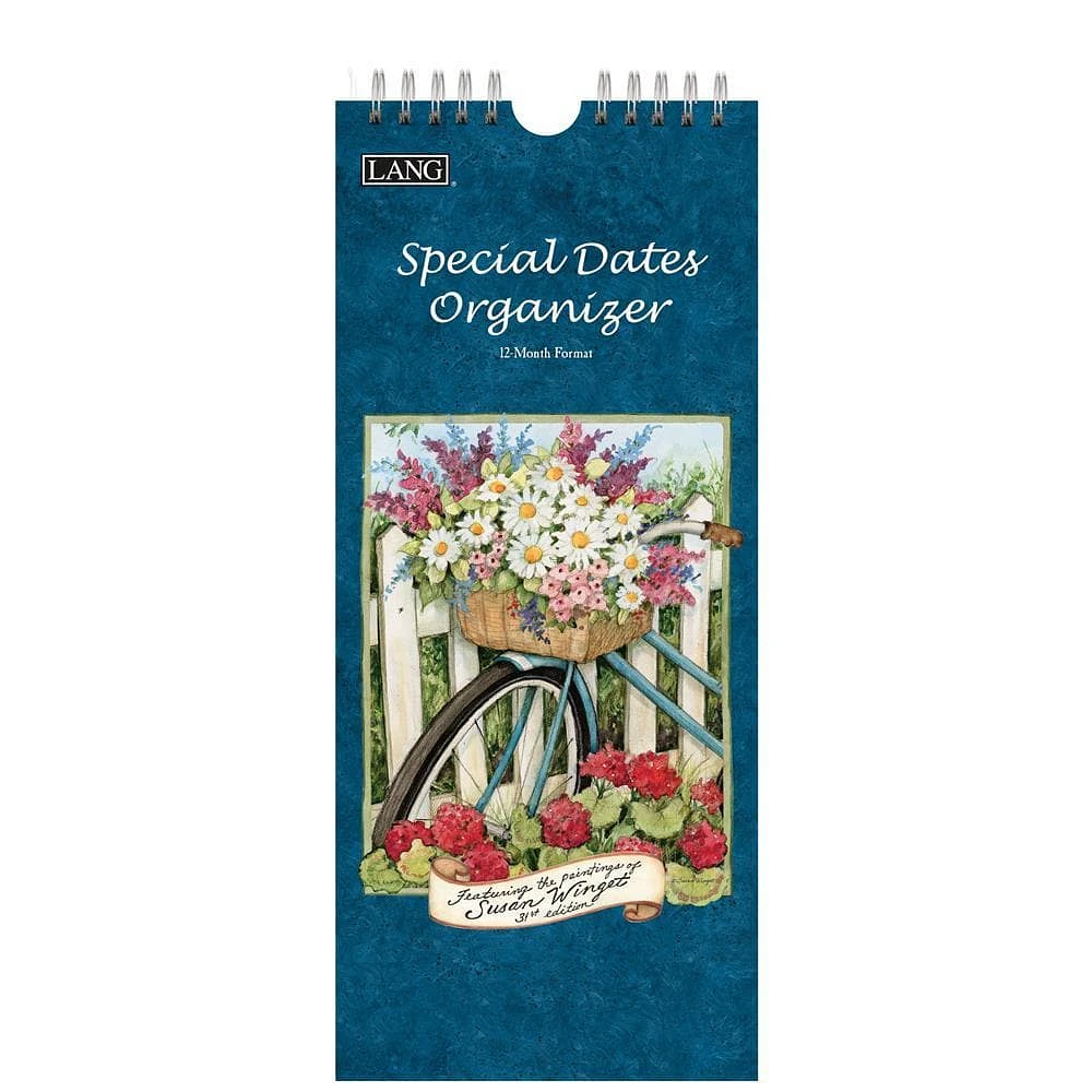 Special Dates Organizer (Undated) Slim Calendar