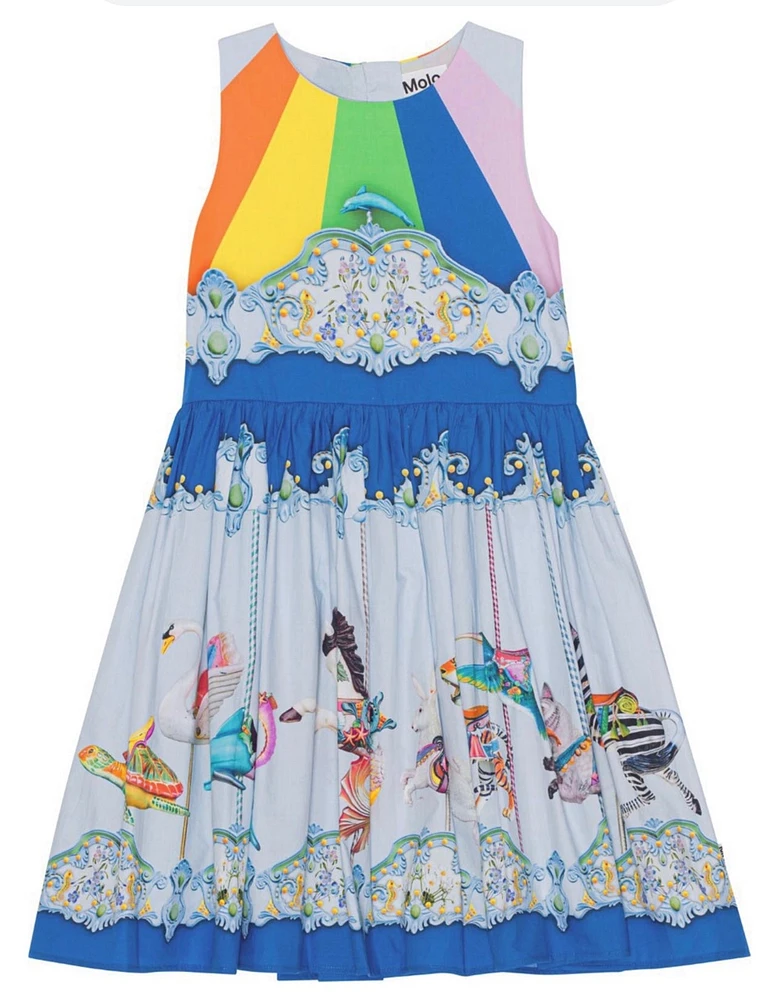Sea Carousel printed Dress