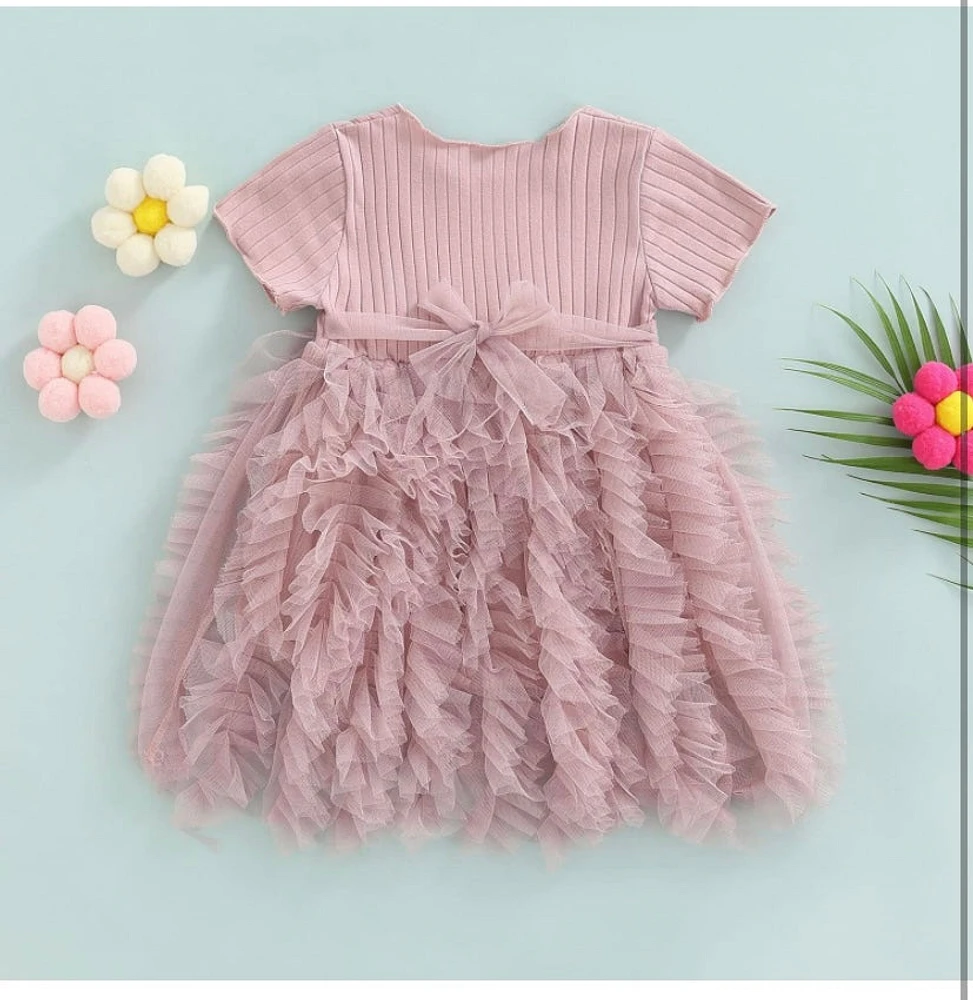 Tulle Ruffled Dress for Girl