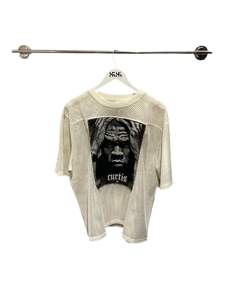 ANGEL GENTLE: TAPESTRY 50CENT MESH TOP