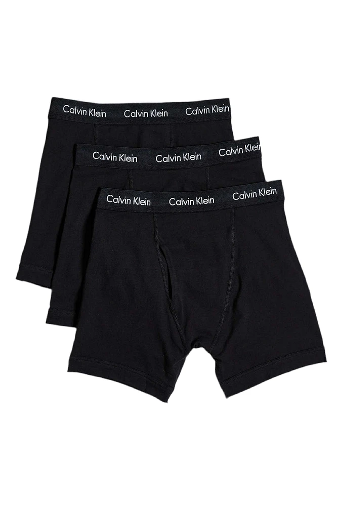CALVIN KLEIN: BLACK BOXER BRIEF 3 PACK