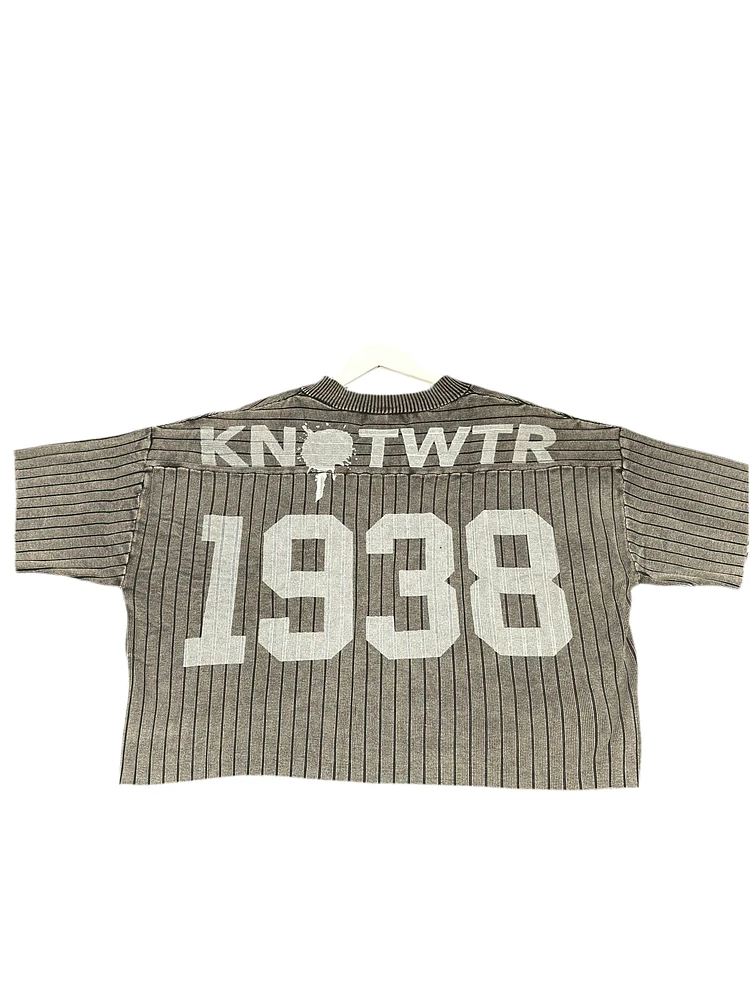 KNOTWTR: 1938 CROPPED RIBBED SWEATER
