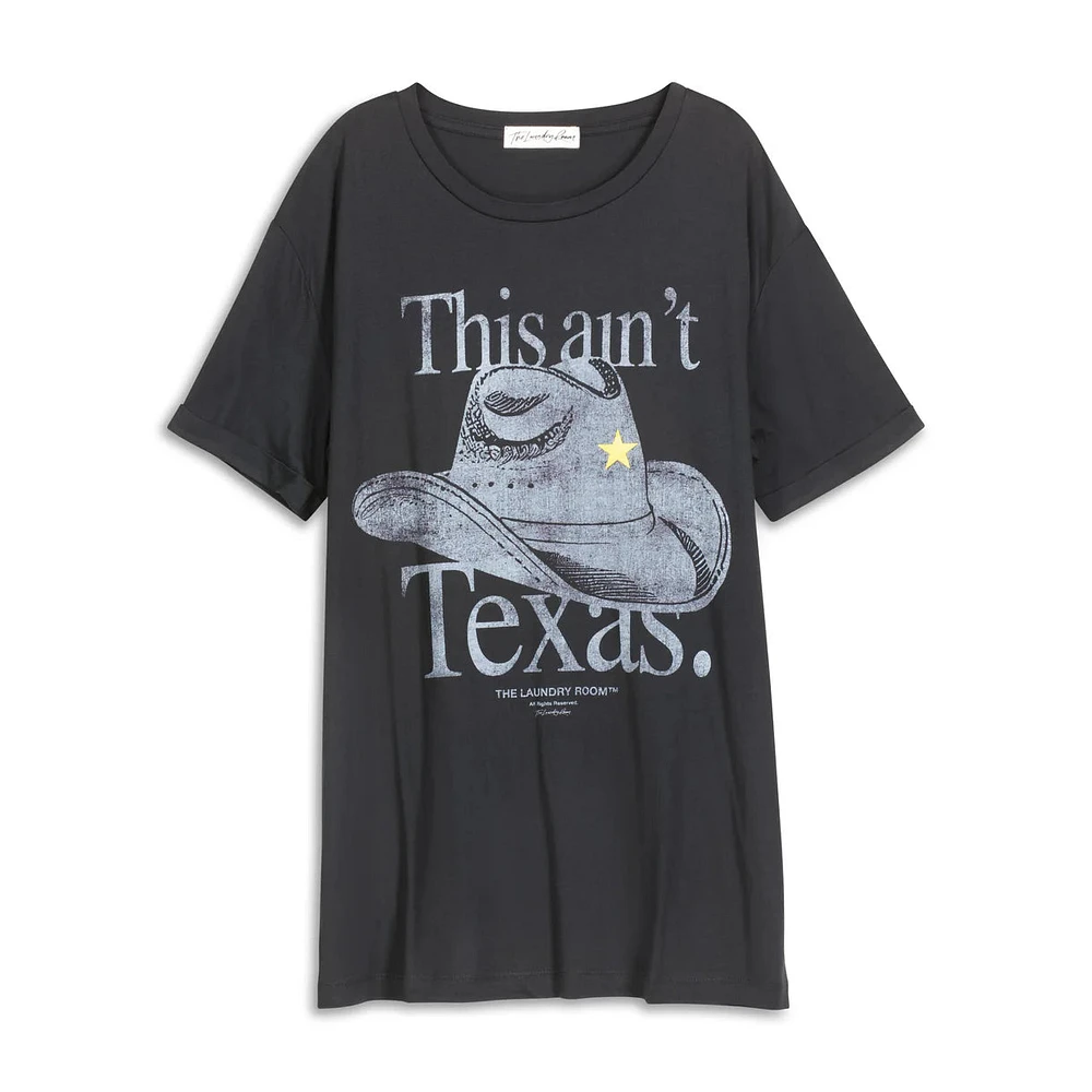 THE LAUNDRY ROOM: THIS AINT TEXAS OVERSIZED TEE