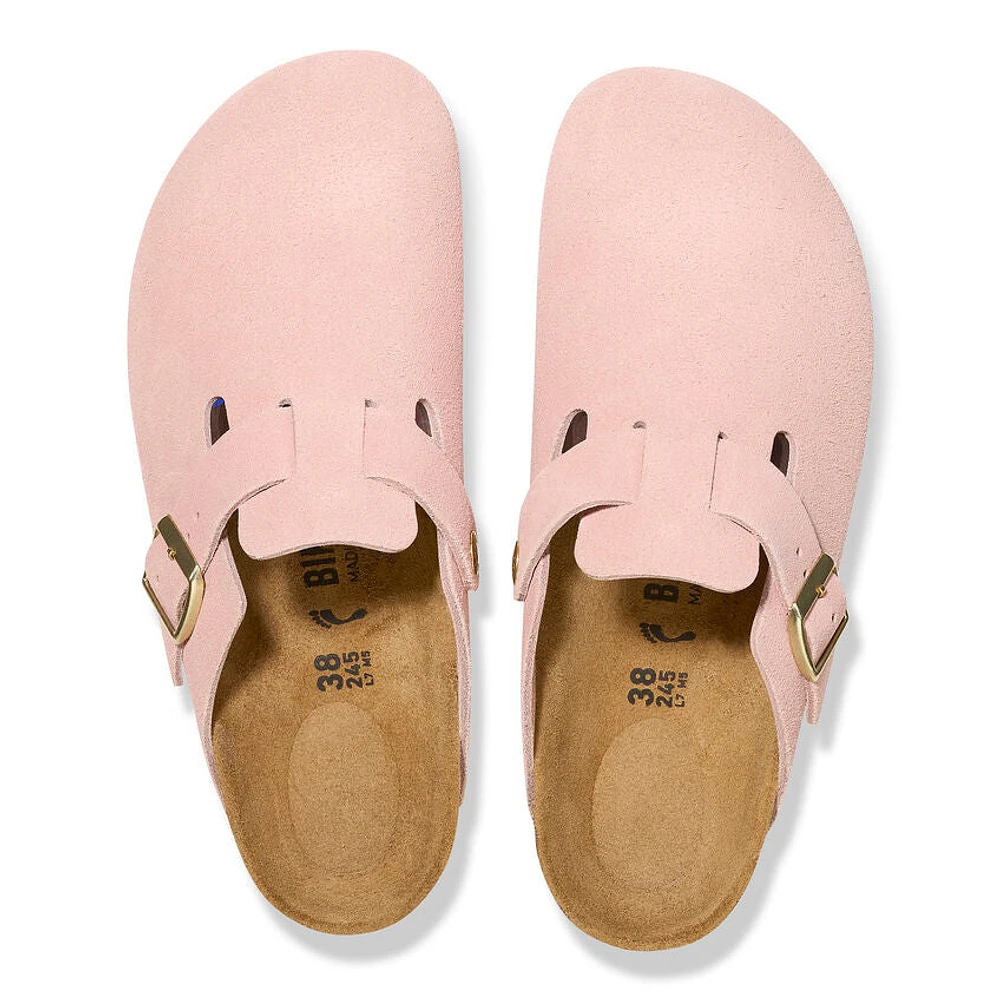BIRKENSTOCK: BOSTON SUEDE LEATHER CLOG