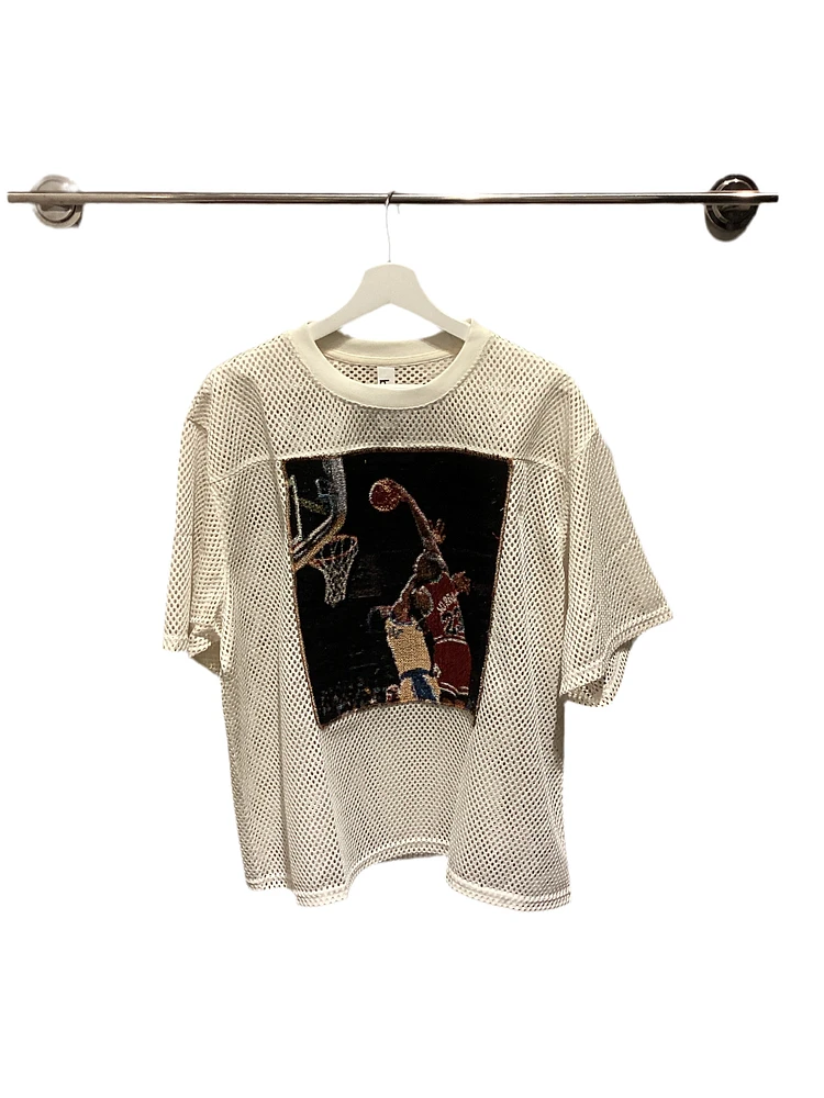 ANGEL GENTLE: TAPESTRY JORDAN MESH TOP