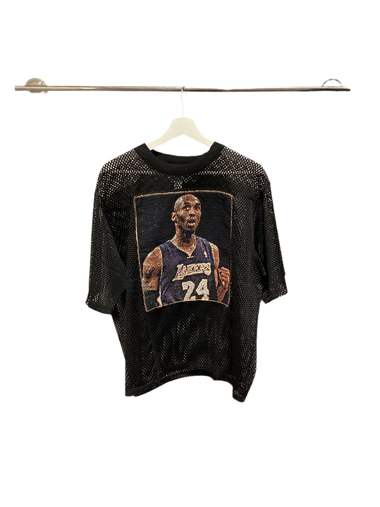 ANGEL GENTLE: TAPESTRY KOBE LAKERS MESH TOP