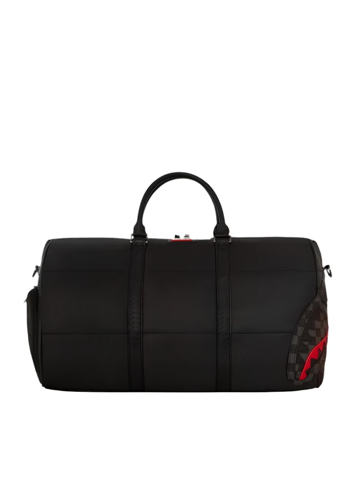 SPRAYGROUND: BLACK PUFFER DUFFLE BAG