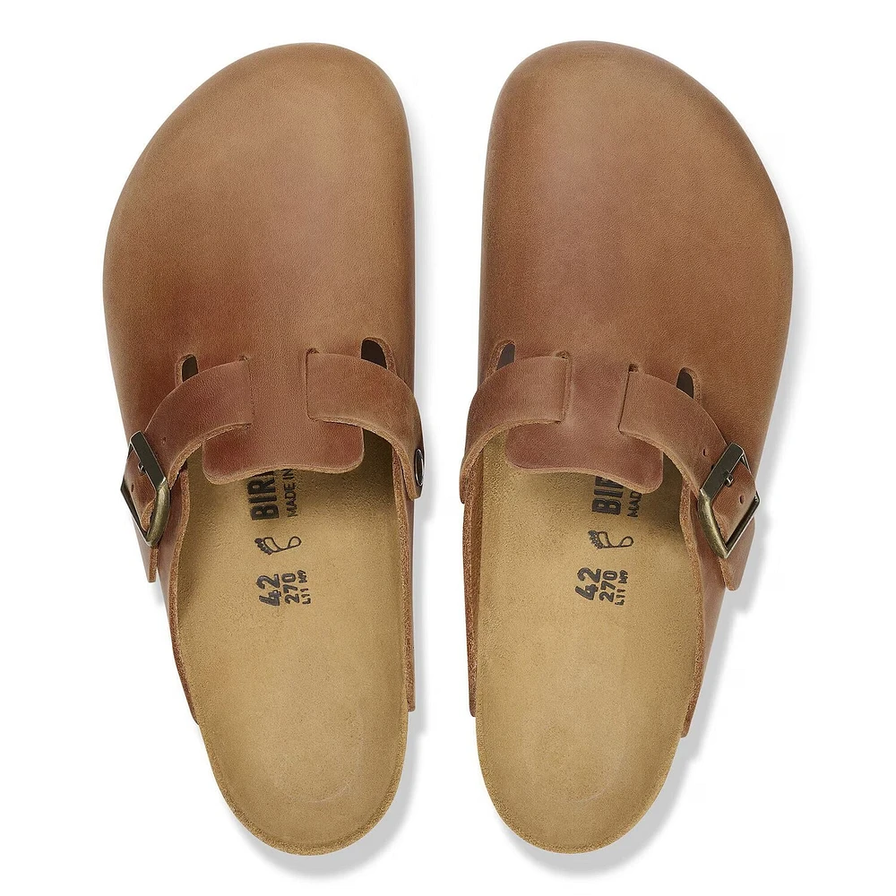 BIRKENSTOCK: BOSTON OILED LEATHER (COGNAC)